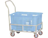 带拉手塑筐运输车